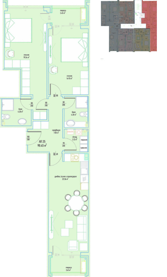 Zu verkaufen  2 Schlafzimmer Sofia , Malinowa dolina , 121 qm | 40854065 - Bild [4]
