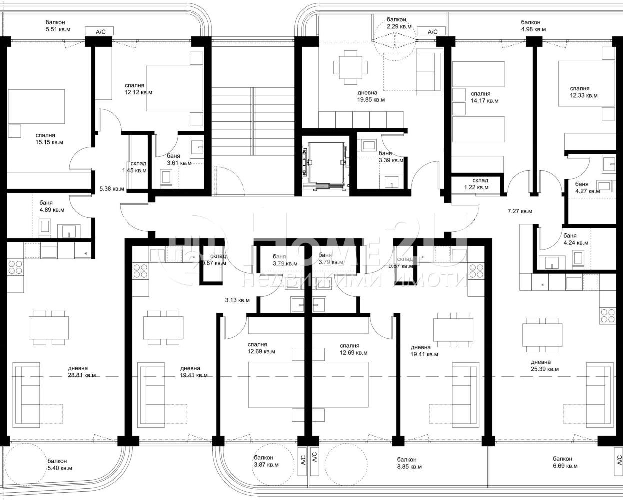 Продава 1-СТАЕН, гр. Варна, Трошево, снимка 3 - Апартаменти - 53897927