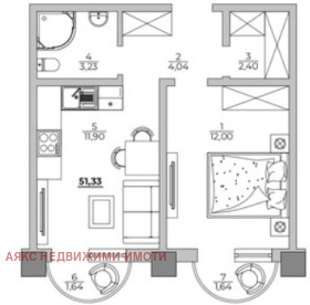 1 bedroom k.k. Zlatni pyasatsi, Varna 2