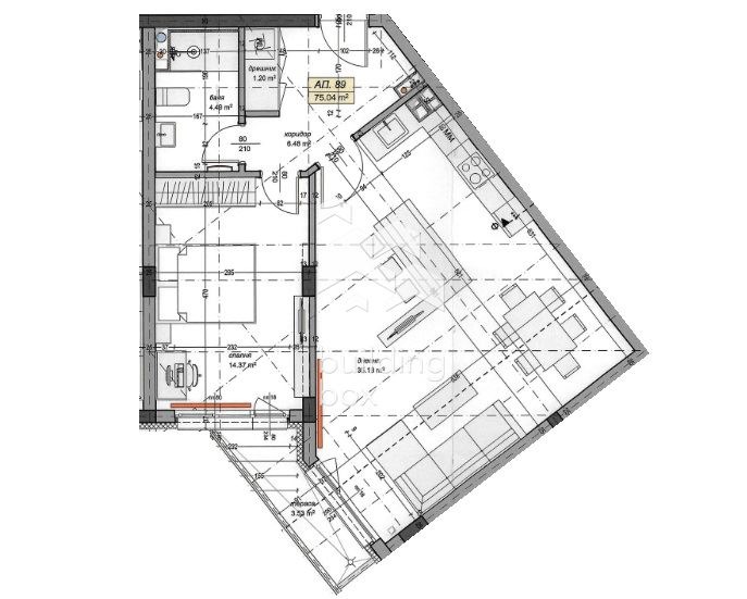 Продава 2-СТАЕН, гр. София, Младост 4, снимка 2 - Aпартаменти - 46847725