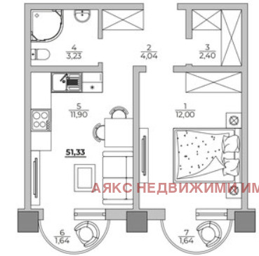 Продава 2-СТАЕН, гр. Варна, к.к. Св.Св. Константин и Елена, снимка 2 - Aпартаменти - 49059653