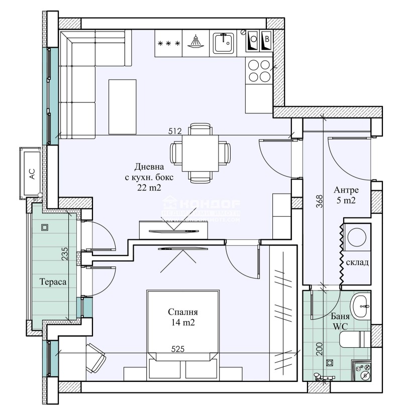 Продава  2-стаен град Пловдив , Въстанически , 71 кв.м | 48999407 - изображение [2]