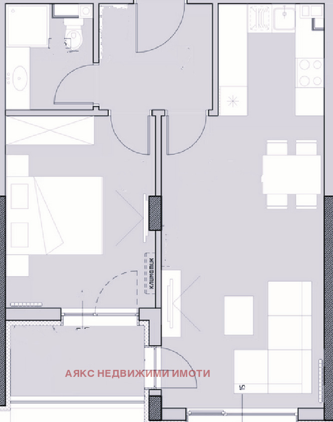 À venda  1 quarto Sofia , Malinova dolina , 69 m² | 76782044