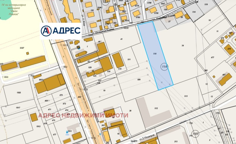 Продава ПАРЦЕЛ, гр. Стара Загора, Кольо Ганчев