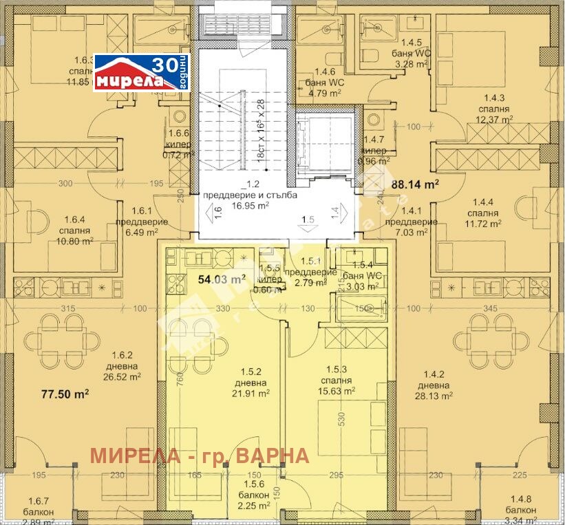 Продава 3-СТАЕН, гр. Варна, Младост 1, снимка 2 - Апартаменти - 52087507