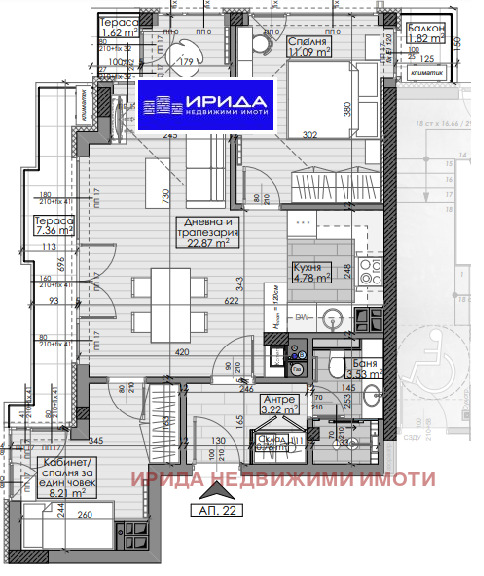 Продава 3-СТАЕН, гр. София, Манастирски ливади, снимка 2 - Aпартаменти - 47211114