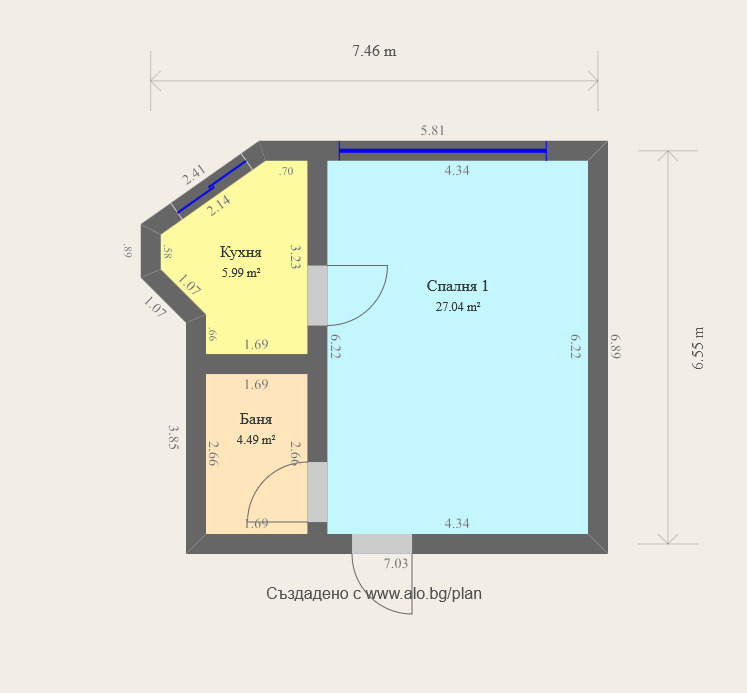 Продава 1-СТАЕН, с. Кошарица, област Бургас, снимка 14 - Апартаменти - 55901120