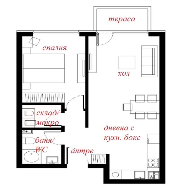 In vendita  1 camera da letto Sofia , Malinova dolina , 76 mq | 17831237