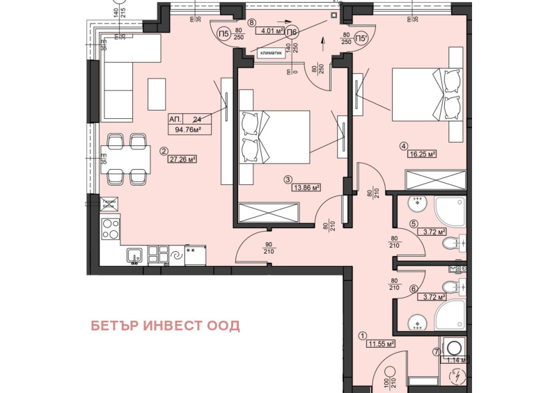 Продава 3-СТАЕН, гр. София, Манастирски ливади, снимка 1 - Aпартаменти - 47519637