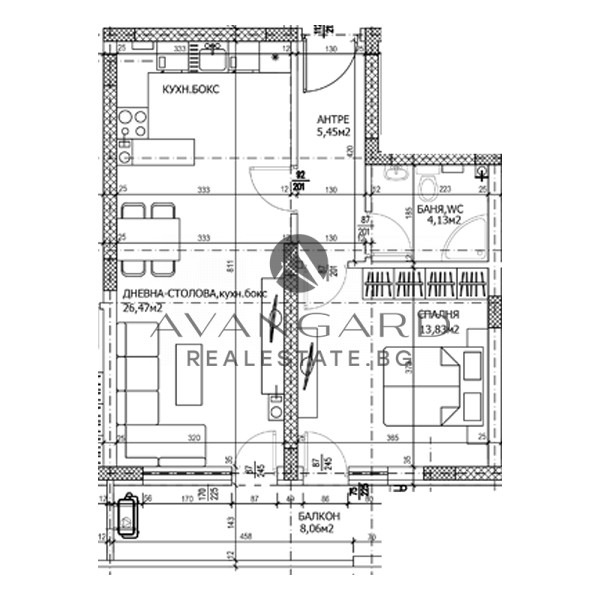 Продаја  1 спаваћа соба Пловдив , Тракија , 77 м2 | 86568315 - слика [2]