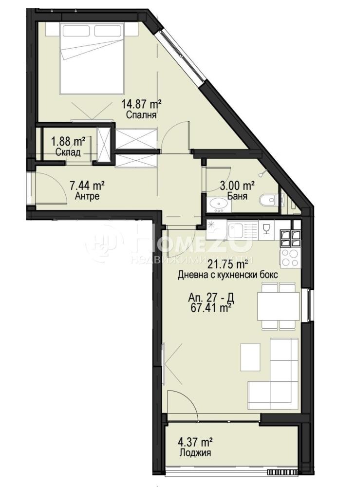 Продава 2-СТАЕН, гр. София, Дружба 2, снимка 14 - Апартаменти - 53980619