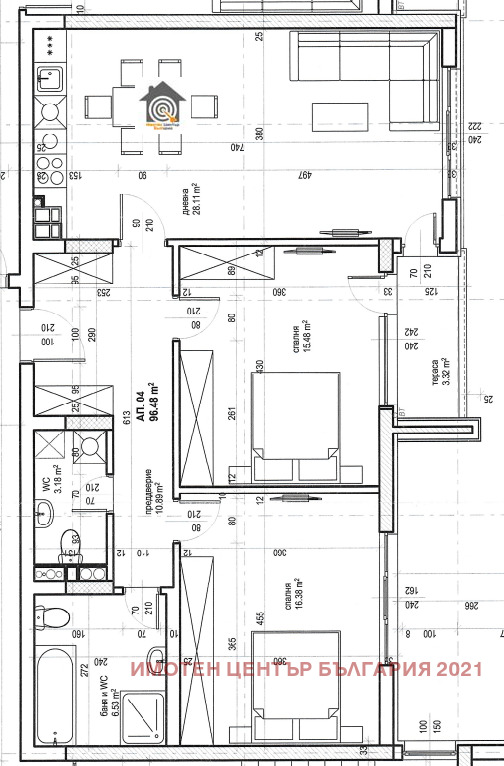 Satılık  2 yatak odası Sofia , Studentski grad , 117 metrekare | 30313249 - görüntü [4]