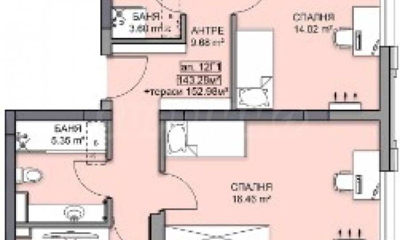 Zu verkaufen  3 Schlafzimmer Plowdiw , Gagarin , 170 qm | 45455891 - Bild [2]