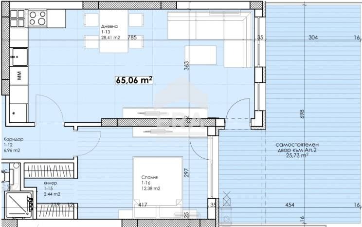 Продава 2-СТАЕН, гр. Пловдив, Беломорски, снимка 6 - Aпартаменти - 46918783