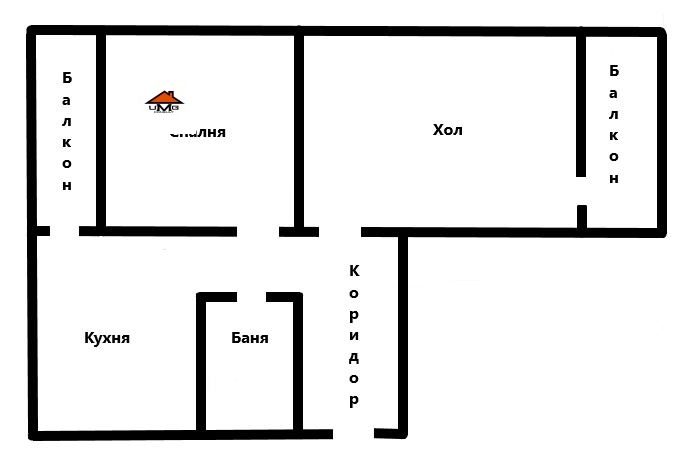 Продава 2-СТАЕН, гр. София, Сухата река