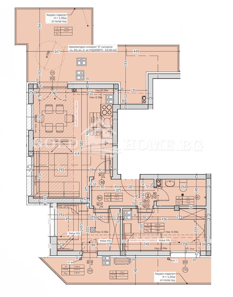 En venta  2 dormitorios Plovdiv , Sadiyski , 109 metros cuadrados | 70513330 - imagen [3]