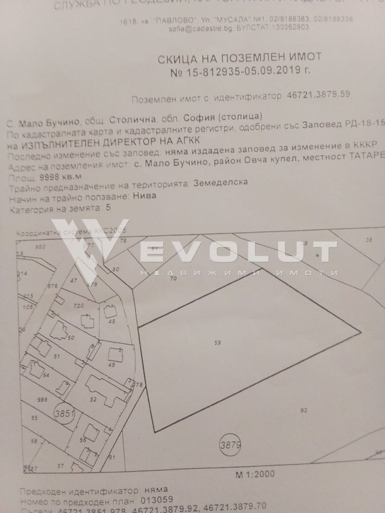 Продава ПАРЦЕЛ, с. Мало Бучино, област София-град, снимка 4 - Парцели - 49216230