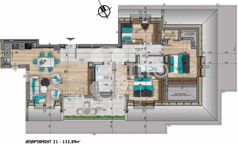 Продава  4-стаен град София , Витоша , 155 кв.м | 44805068