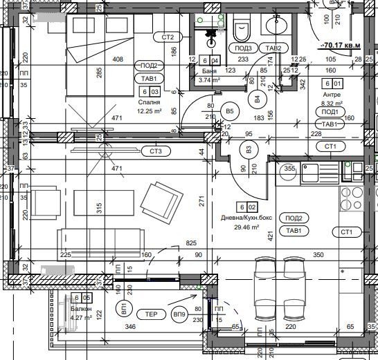 Eladó  1 hálószoba Sofia , Obelja , 70 négyzetméter | 89655896 - kép [2]
