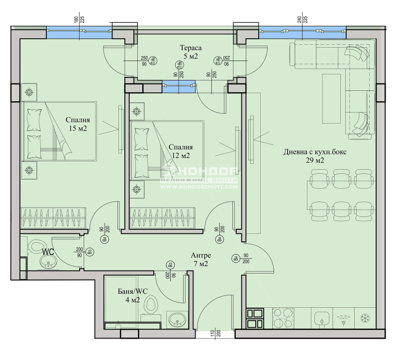 Продава  3-стаен град Пловдив , Кършияка , 95 кв.м | 22507086 - изображение [5]