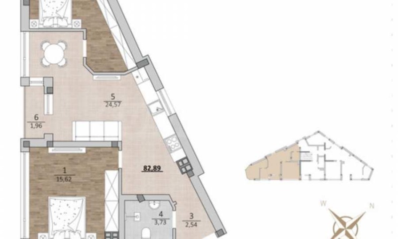 Eladó  2 hálószobás Varna , m-t Akcselar , 82 négyzetméter | 39223496 - kép [2]