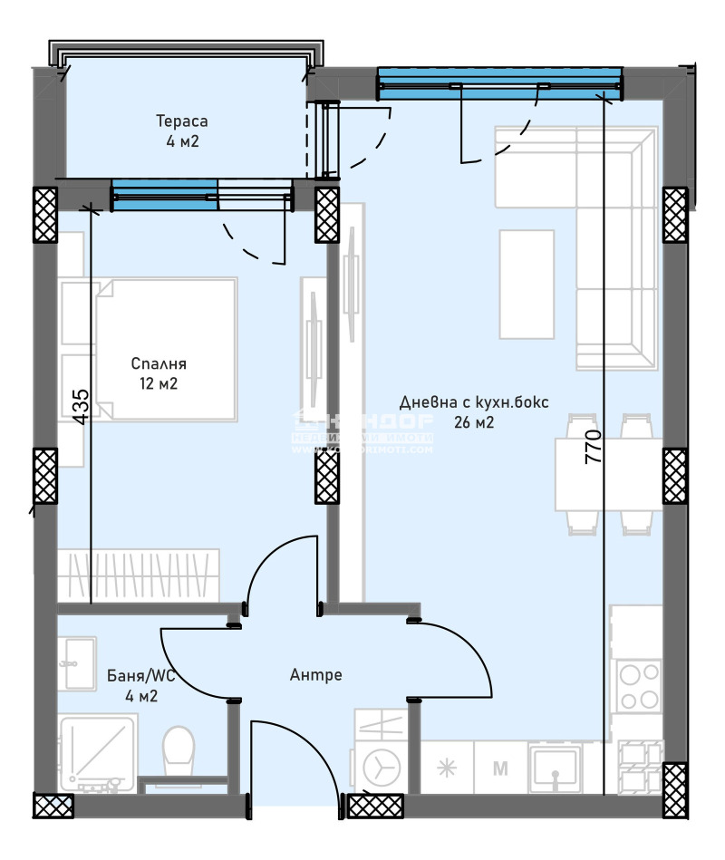 For Sale  1 bedroom Plovdiv , Trakiya , 71 sq.m | 18563782 - image [2]