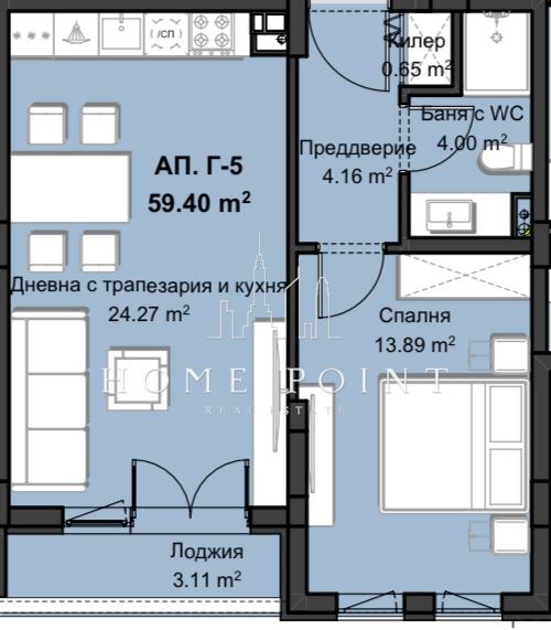 Продава  2-стаен град Пловдив , Христо Смирненски , 70 кв.м | 93295518 - изображение [5]