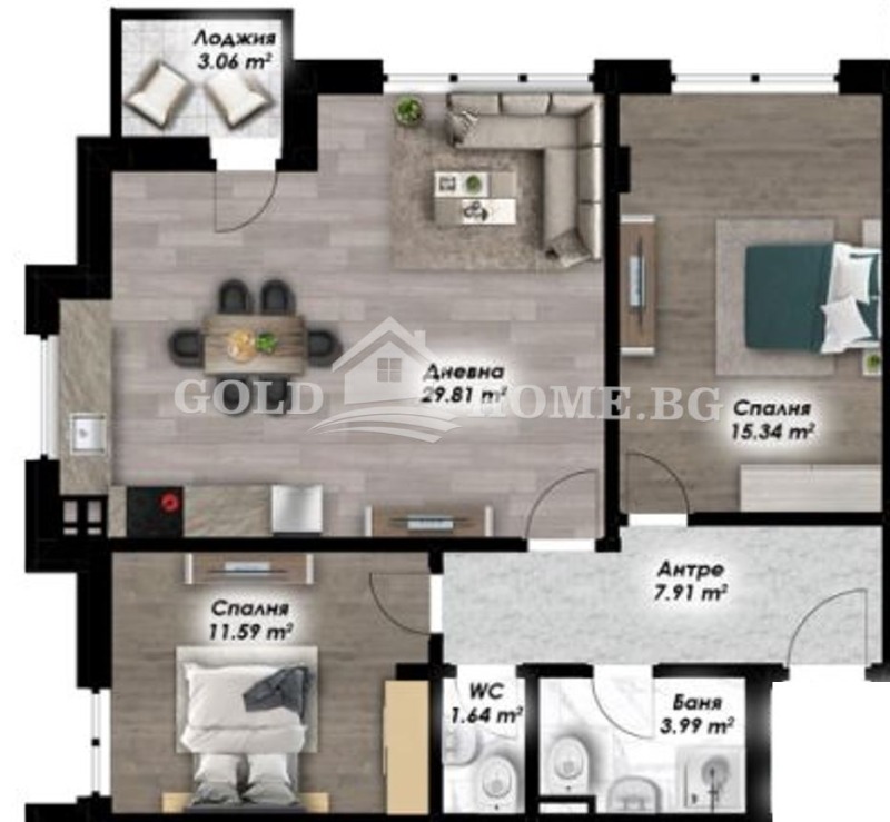 Продава 3-СТАЕН, гр. Пловдив, Остромила, снимка 4 - Апартаменти - 53519313