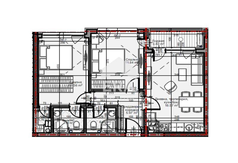 Zu verkaufen  3 Schlafzimmer Sofia , Mladost 4 , 141 qm | 32684599 - Bild [5]