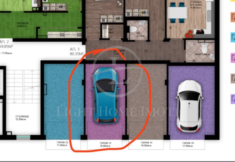 Na prodej  Garáž Plovdiv , Christo Smirnenski , 17 m2 | 46376333 - obraz [2]