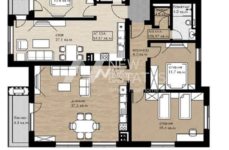 Продава 3-СТАЕН, гр. София, Дружба 2, снимка 7 - Апартаменти - 55394745