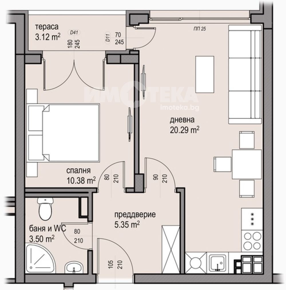 Продава 2-СТАЕН, гр. София, Малинова долина, снимка 4 - Апартаменти - 55898945