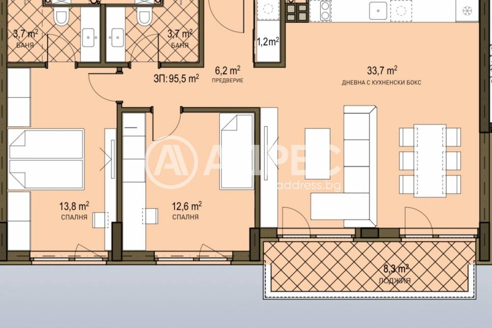 Продава 3-СТАЕН, гр. София, Овча купел 2