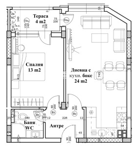 1 Schlafzimmer Ostromila, Plowdiw 2