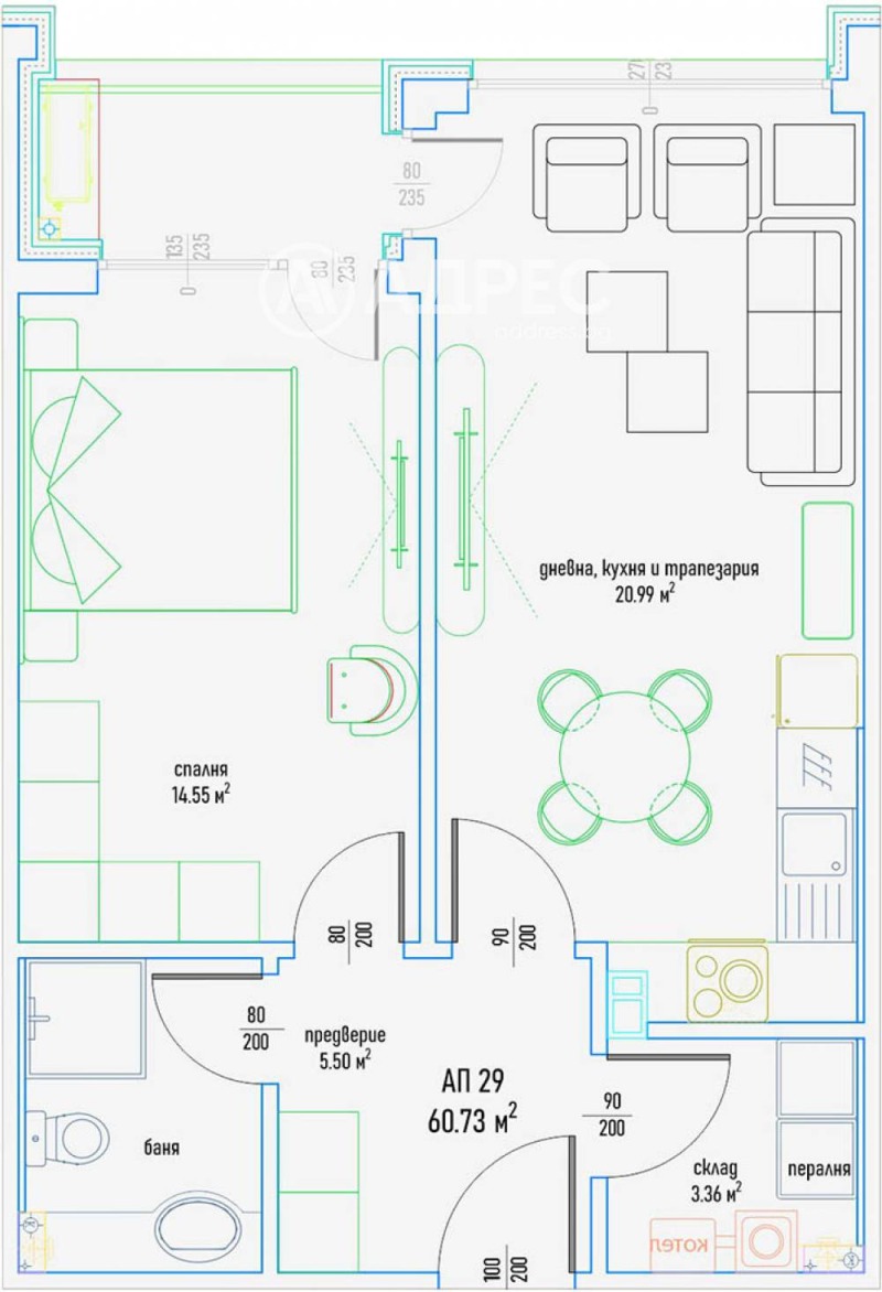 Продава 2-СТАЕН, гр. София, Малинова долина, снимка 3 - Aпартаменти - 48416757