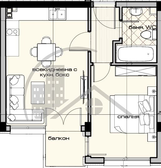 En venta  1 dormitorio Varna , Vinitsa , 63 metros cuadrados | 88300583 - imagen [4]