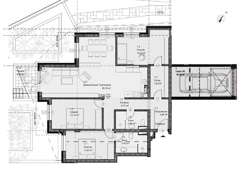 Satılık  3 yatak odası Sofia , Ovça kupel , 141 metrekare | 17187014 - görüntü [2]