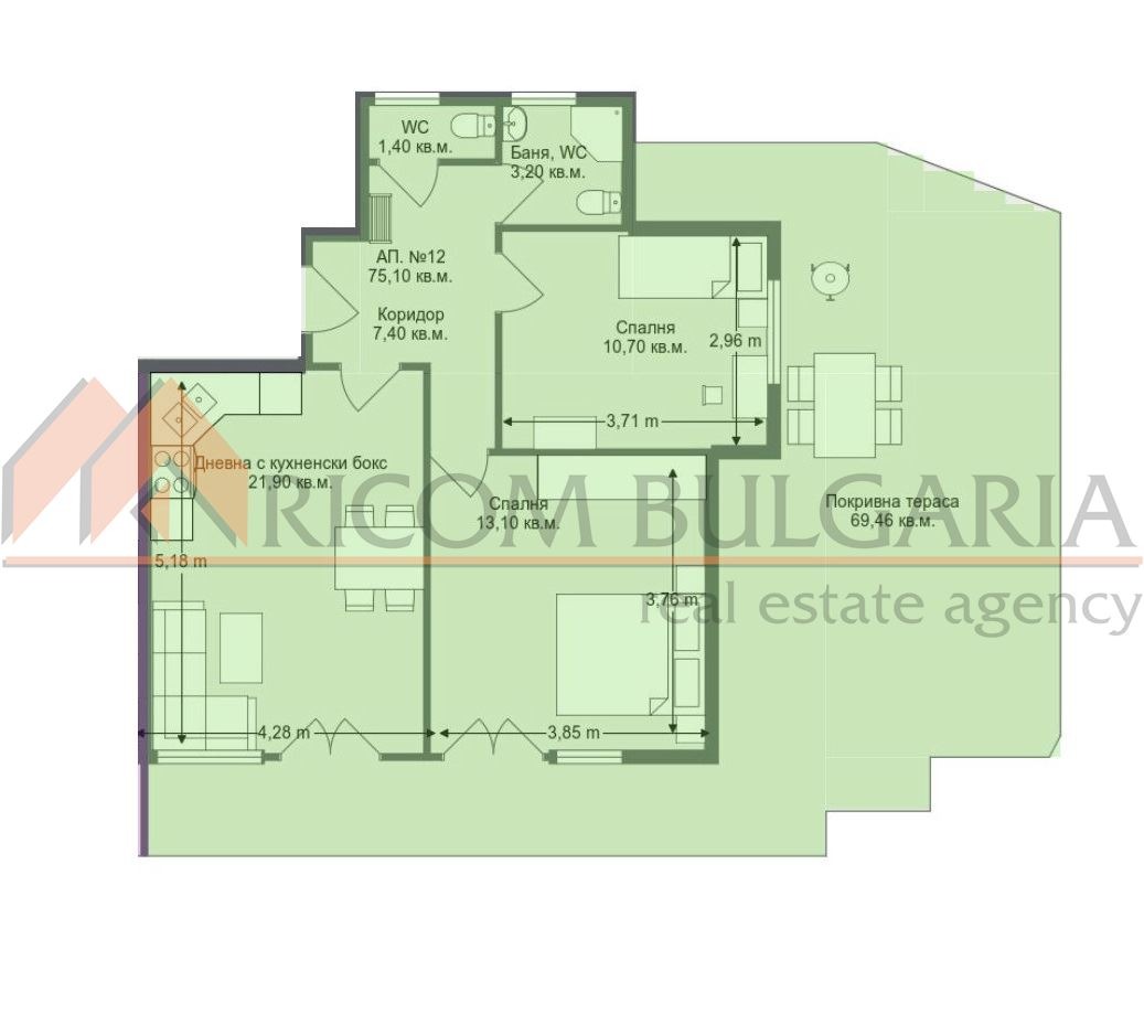 Продава 3-СТАЕН, гр. Варна, Бриз, снимка 11 - Апартаменти - 54563486