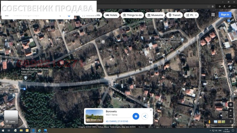 Продава ПАРЦЕЛ, гр. Варна, м-т Боровец - север, снимка 2 - Парцели - 53106341