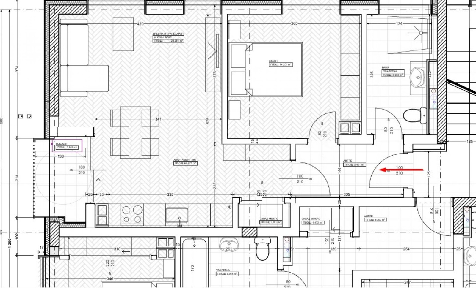 Продава 2-СТАЕН, гр. София, Кръстова вада, снимка 2 - Апартаменти - 53710616