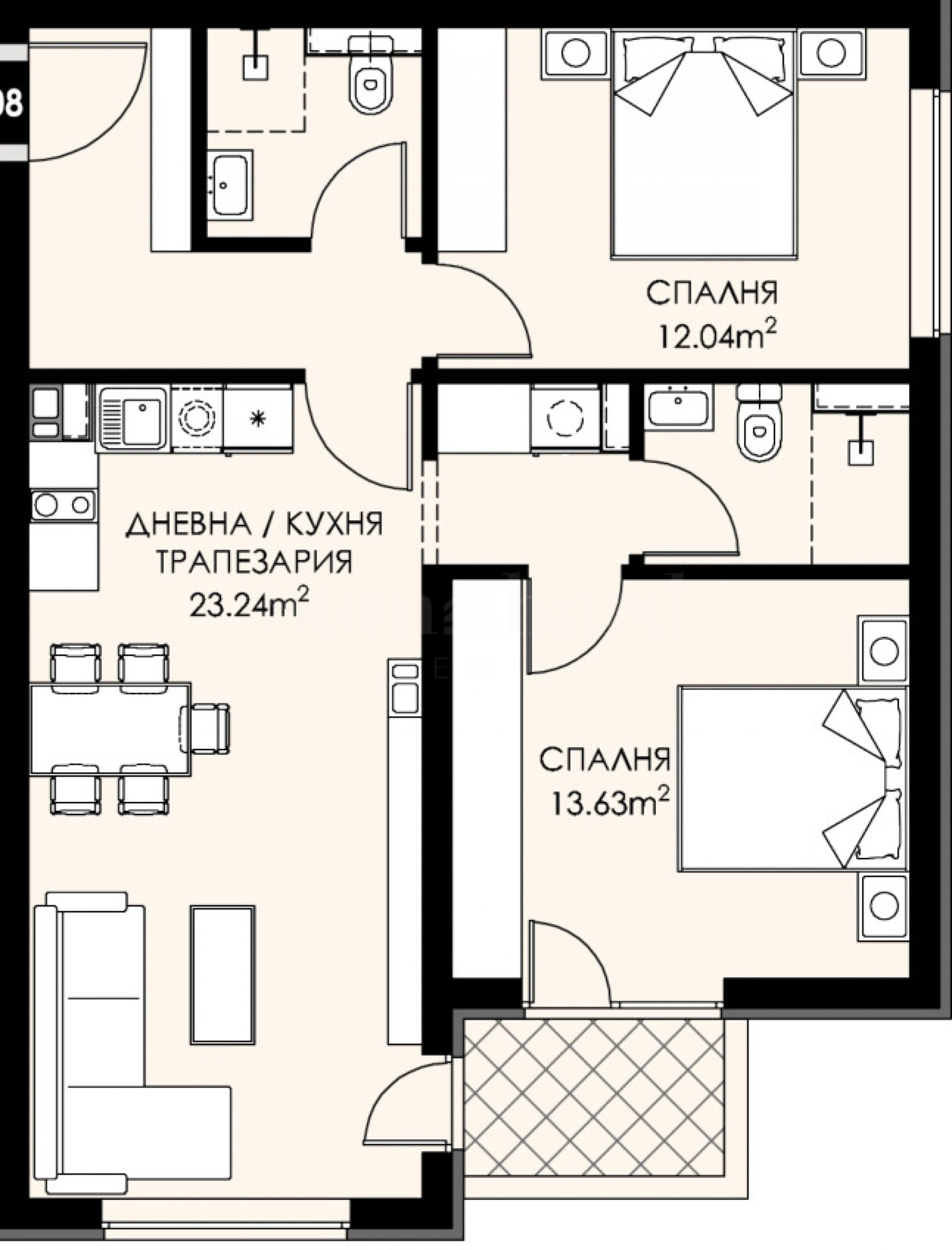 Продава 3-СТАЕН, гр. София, Люлин 9, снимка 2 - Апартаменти - 53862730