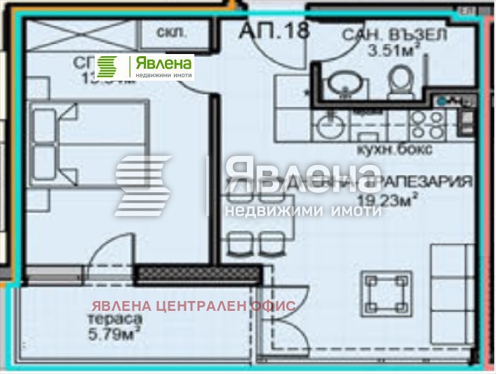 Продава 2-СТАЕН, гр. София, Обеля 2, снимка 2 - Aпартаменти - 48005298