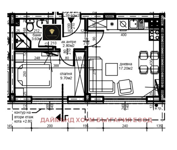 De vânzare  1 dormitor Plovdiv , Hristo Smirnensci , 48 mp | 38664520 - imagine [2]