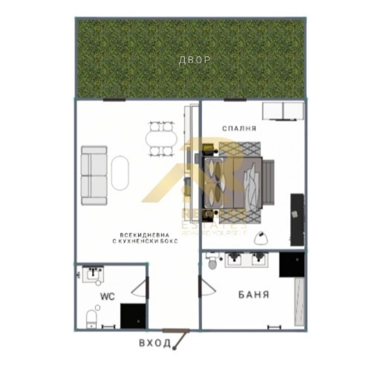 Zu verkaufen  1 Schlafzimmer Sofia , Obelja 1 , 56 qm | 99141873
