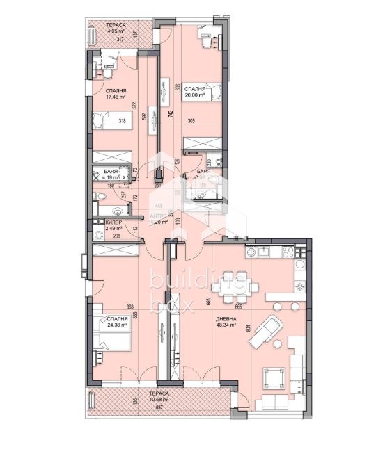 À vendre  3 chambres Plovdiv , Gagarin , 201 m² | 24822833 - image [2]