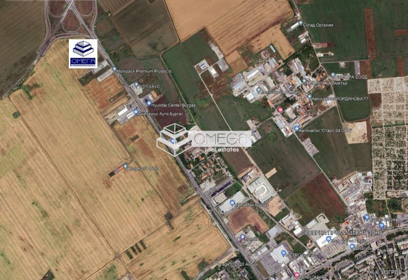 Продава ПАРЦЕЛ в град Бургас, Промишлена зона - Север - 15000 кв.м / 1 350 000 € » 2 640 370.50 лв., ОМЕГА