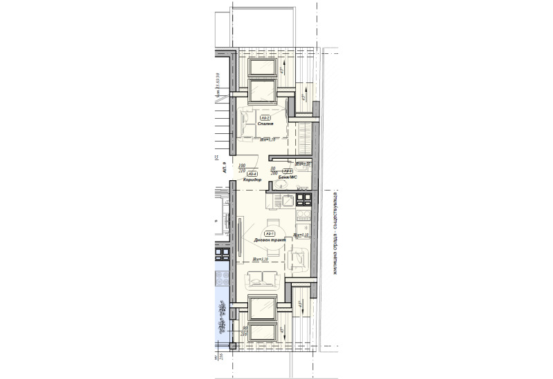 Zu verkaufen  1 Schlafzimmer Warna , Zentar , 48 qm | 35780172 - Bild [2]