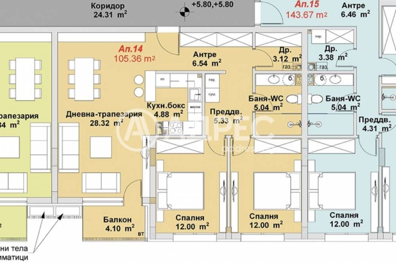 Til salg  2 soveværelser Sofia , Boyana , 105 kvm | 11939803 - billede [4]