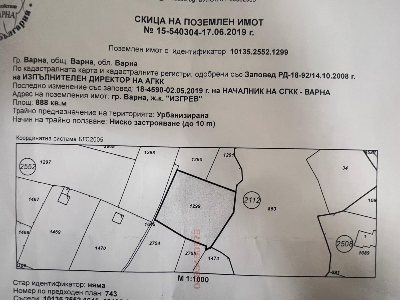 Продава ПАРЦЕЛ, гр. Варна, Изгрев, снимка 3 - Парцели - 48974232