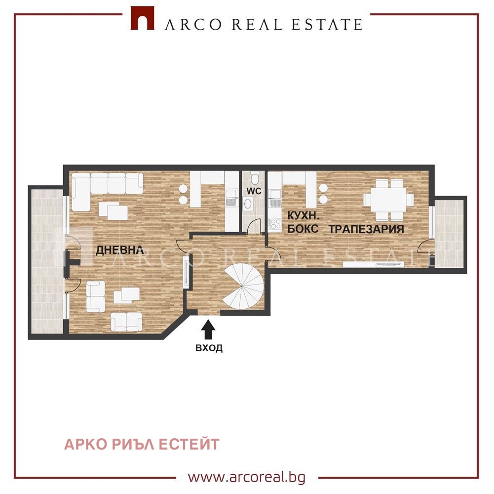 Продава МЕЗОНЕТ, гр. София, Център, снимка 4 - Апартаменти - 53714084